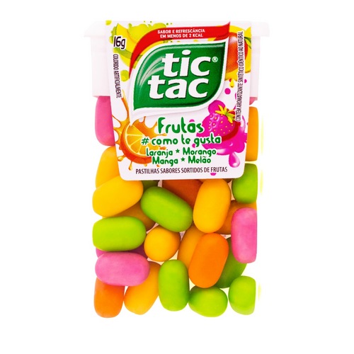 BALA TIC TAC FRUTAS 16GR