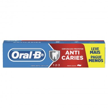 CREME DENTAL ORAL B 123 MENTA 150G