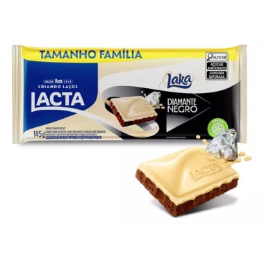 CHOCOLATE LACTA LAKA DIAMANTE NEGRO 145G