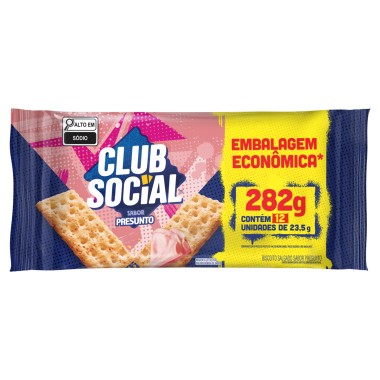 BISCOITO CLUB SOCIAL PRES PACK C12 288