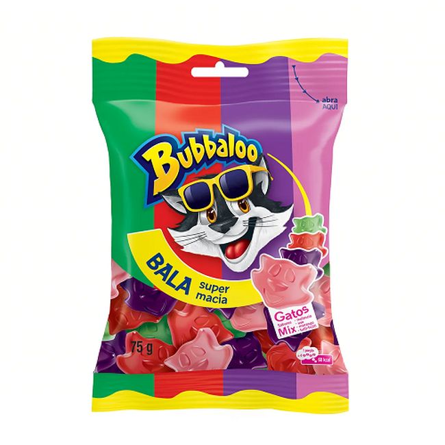 BALA BUBBALOO MIX GATOS 75GR