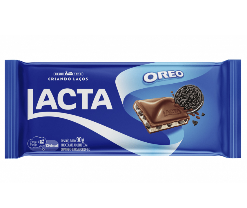 CHOCOLATE LACTA AO LEITE OREO 90GR