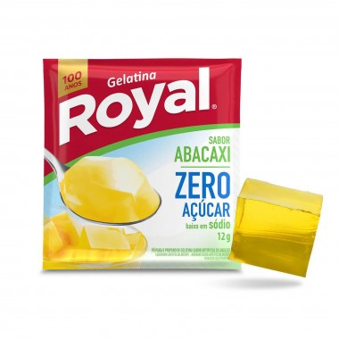 GELATINA ROYAL ZERO AÇUCAR ABACAXI 12GR