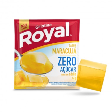 GELATINA ROYAL ZERO ACUCAR MARACUJA 12GR