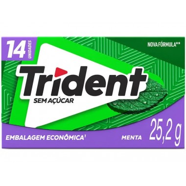 CHICLE TRIDENT MENTA 25,2G