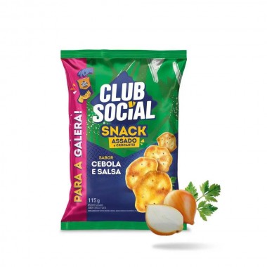 SALG CLUB SOCIAL SNACK CEBOLA SALSA 115G