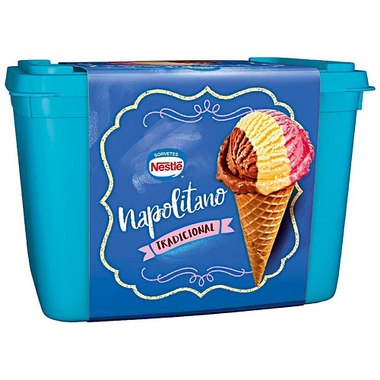 SORVETE NESTLE NAPOLITANO TRAD 1,5L