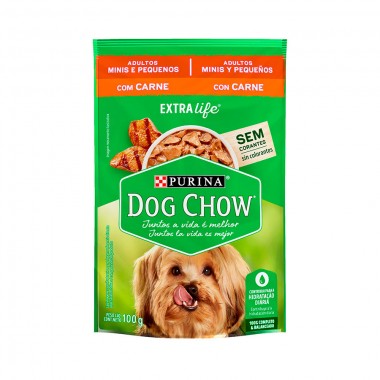 RACAO DOG CHOW ADULTO MINI CARNE 100GR