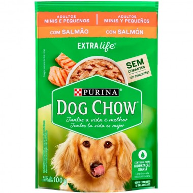 RACAO DOG CHOW ADULTO  R PEQ SALMAO 100G