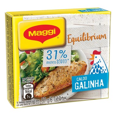 CALDO MAGGI GALINHA MENOS SODIO 57GR