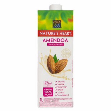 BEBIDA NATURES HEART AMENDOA 1L