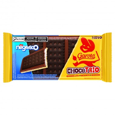 CHOCOLATE GAROTO CHOCOTRIO NEGRESCO 90G