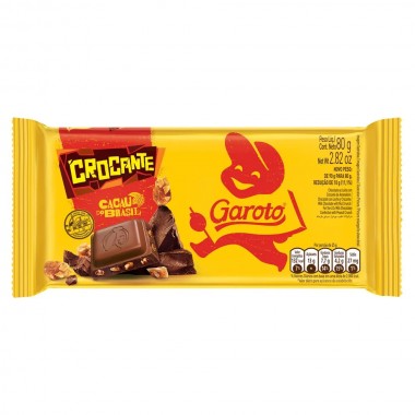 CHOCOLATE GAROTO CROCANTE 80GR