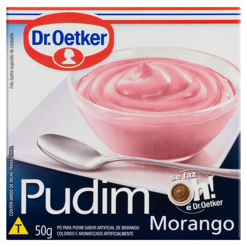 PUDIM DR OETKER MORANGO 50GR