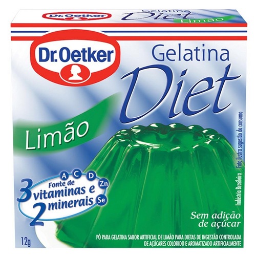 GELATINA DR OETKER DIET LIMAO 12GR