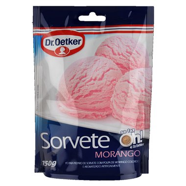 SORVETE DR OETKER MORANGO 150GR