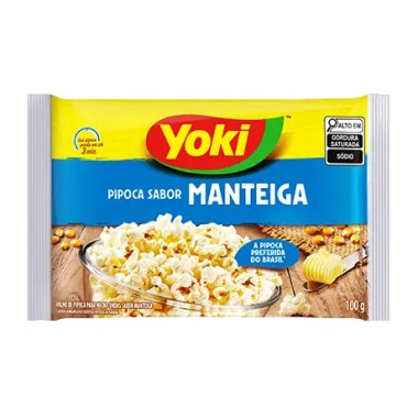 PIPOCA MICRO YOKI MANTEIGA 100GR