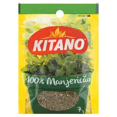 TEMPERO KITANO MANJERICAO DESIDRATADO 7G