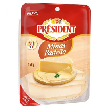 QUEIJO MINAS PADRAO PRESIDENT FAT 150G