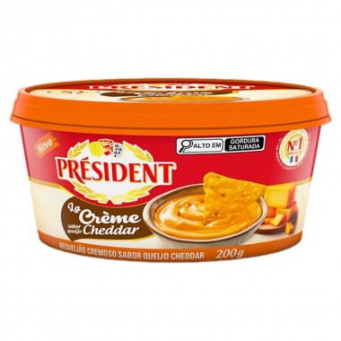 REQUEIJAO PRESIDENT CHEDDAR 200G