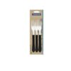 CONJ TRAMONTINA FACA CHURRASCO PRETO 3PC