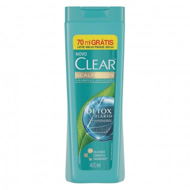 SHAMPOO CLEAR DETOX DIARIO L400P330ML