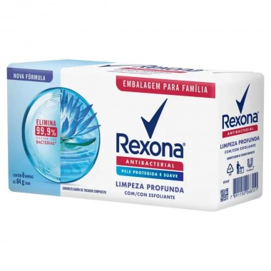 SABONETE REXONA ANTIBAC LIMP PROF C6 84G