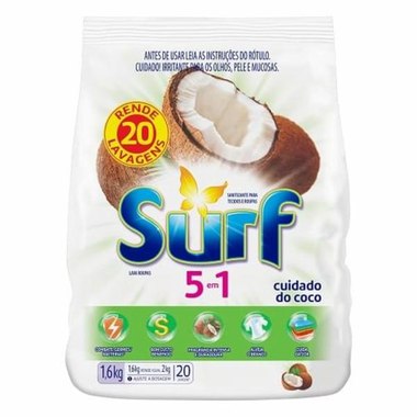 DETERGENTE PO SURF CUIDADO COCO 1,6KG