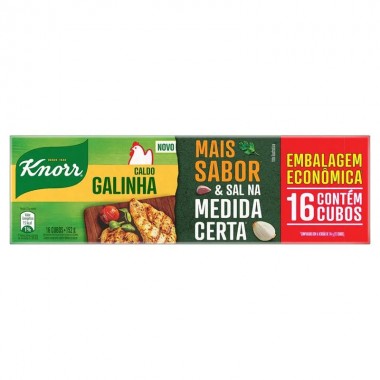 CALDO KNORR MAIS SABOR GALINHA 152G