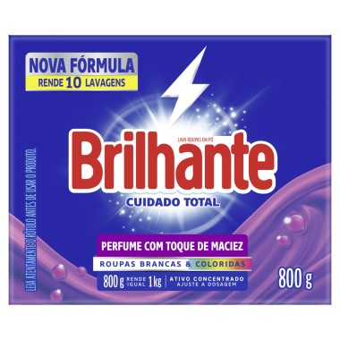 DETERGENTE PO BRILHANTE CUID TOT CX 800G