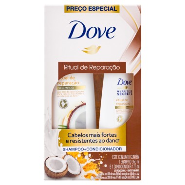 CONJ DOVE SH COND RITUAL REPARACAO 525ML