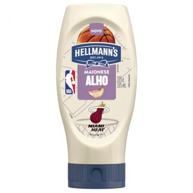 MAIONESE HELLMANNS ALHO SQZ 335GR