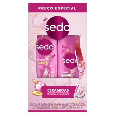 CONJ SEDA SH COND CERAMIDAS 490ML