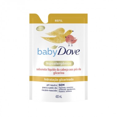 SABONETE LIQ DOVE BABY HIDRATA SHT 400ML