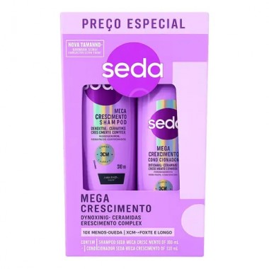 CONJ SEDA SH COND MEGA CRESCIMENTO 490ML
