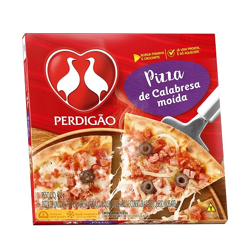 PIZZA PERDIGAO CALABRESA 460G PIZZA PERDIGAO CALABRESA 460G