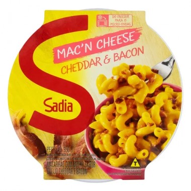 MACN CHEESE CHEDDAR BACON SADIA 300GR