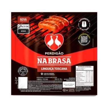 LINGUICA PERDIGAO TOSCANA NA BRASA 700GR
