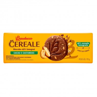 BISCOITO BAUDUCCO CEREALE CACAU 170GR
