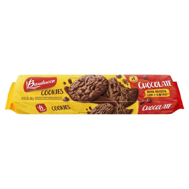 BISCOITO BAUDUCCO COOKIES CHOC 100GR