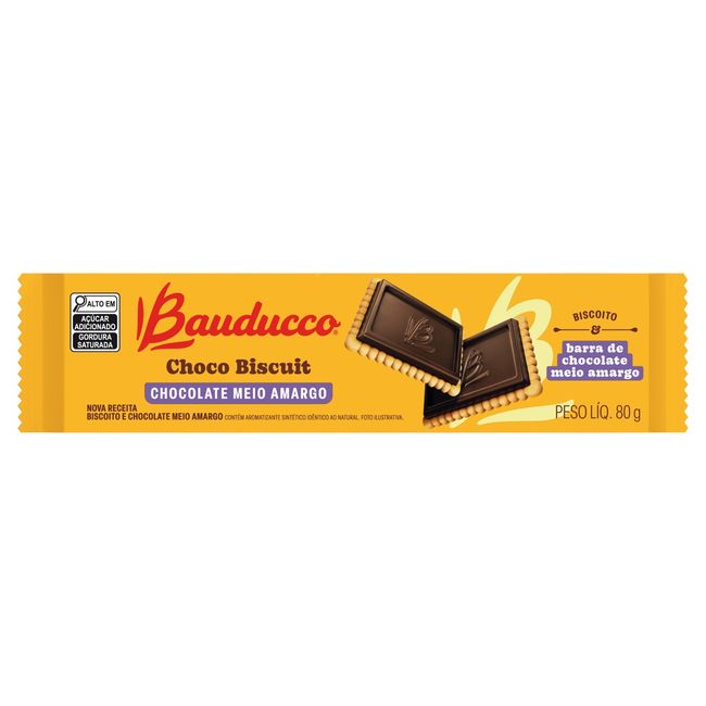 BISCOITO BAUDUCCO CHOCO MEIO AMARGO 80G