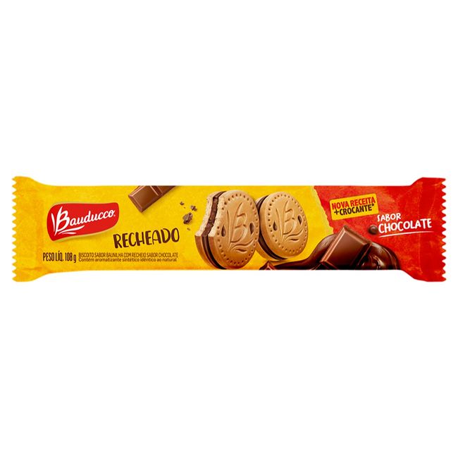 BISCOITO BAUDUCCO CHOCOLATE 108GR