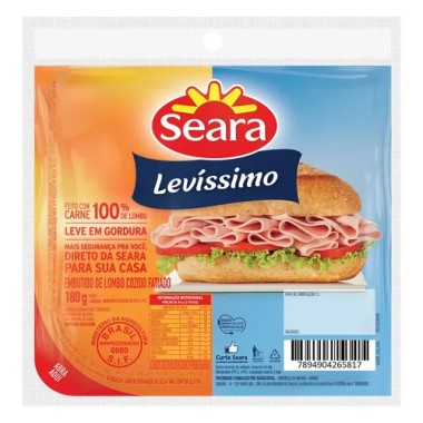 LOMBO SUINO SEARA LEVISSIMO FAT 180GR