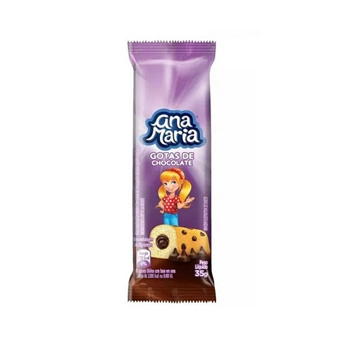 BOLINHO ANA MARIA GOTAS DE CHOC 35GR