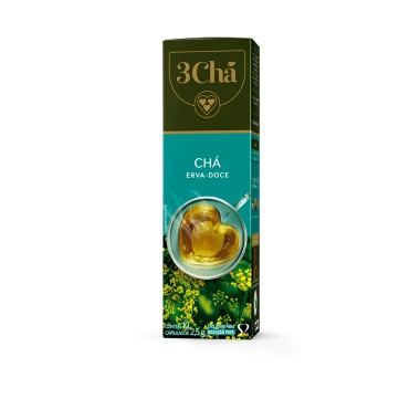 CHA TRES CORACOES CAP ERVA DOCE 25GR CHA TRES CORACOES CAP ERVA DOCE 25GR