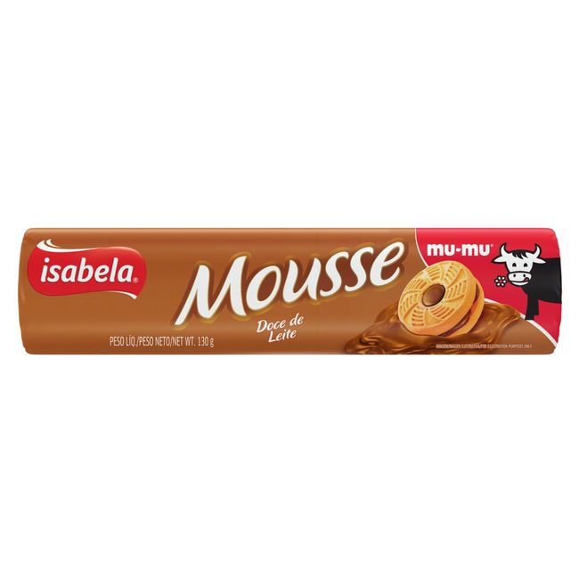 BISCOITO ISABELA MOUSSE DOCE LEITE 130GR