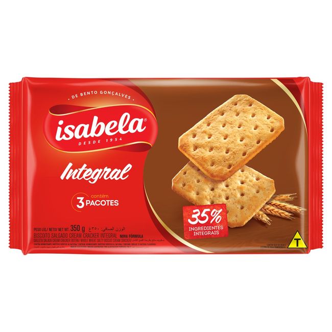 BISCOITO ISABELA INTEGRAL 350GR