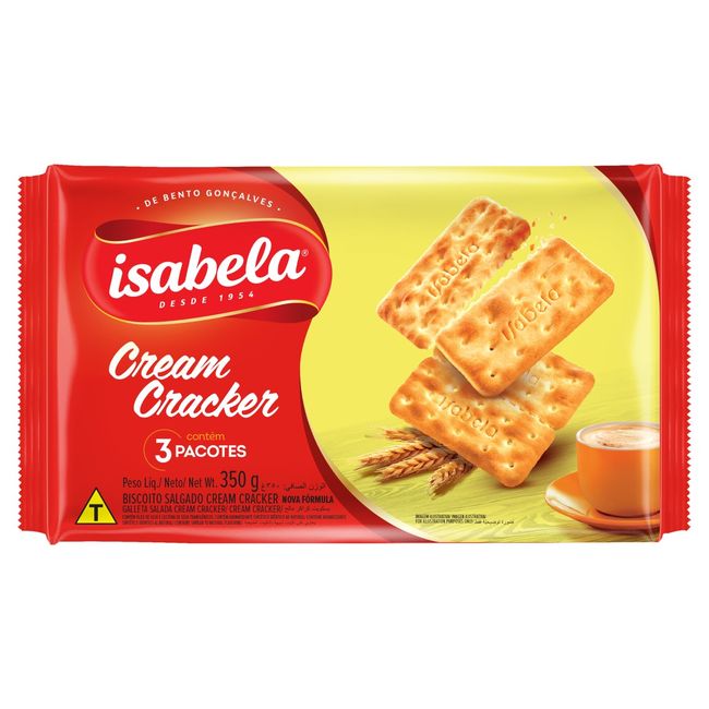 BISCOITO ISABELA CREAM CRACKER 350GR