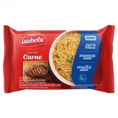 MASSA INST ISABELA NAO FRITO CARNE 75G