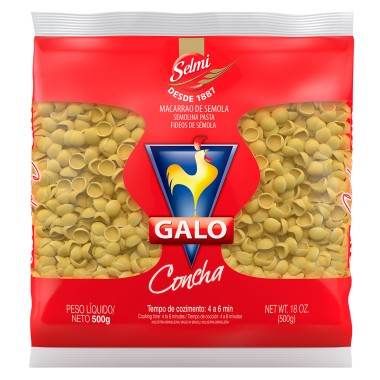 MASSA GALO S/OVOS CONCHA 500GR